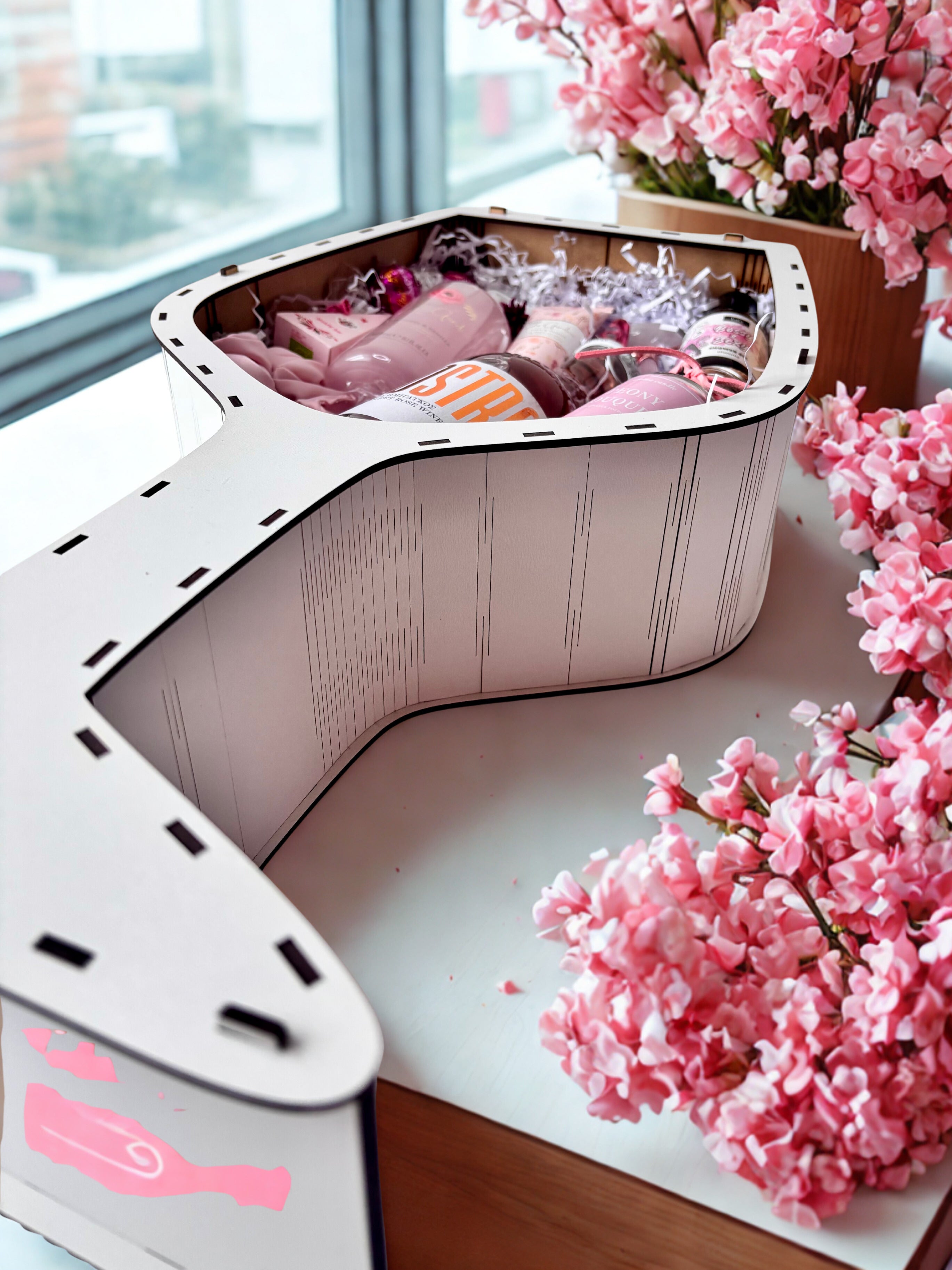 Drewniany box w kształcie kieliszka Nova