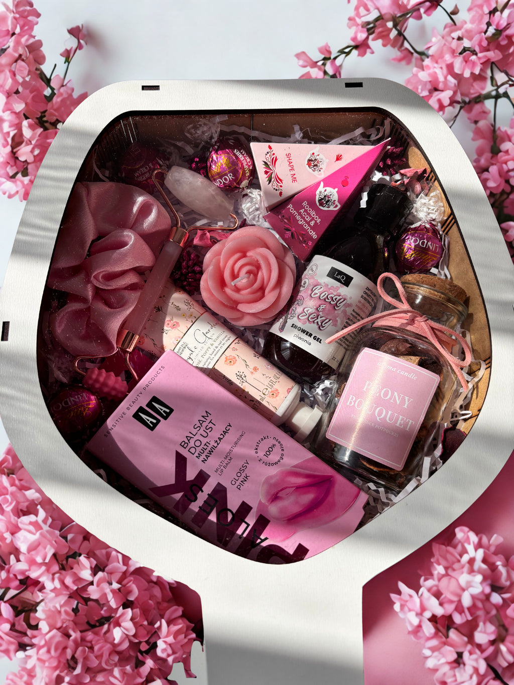 Drewniany box w kształcie kieliszka Bouquet