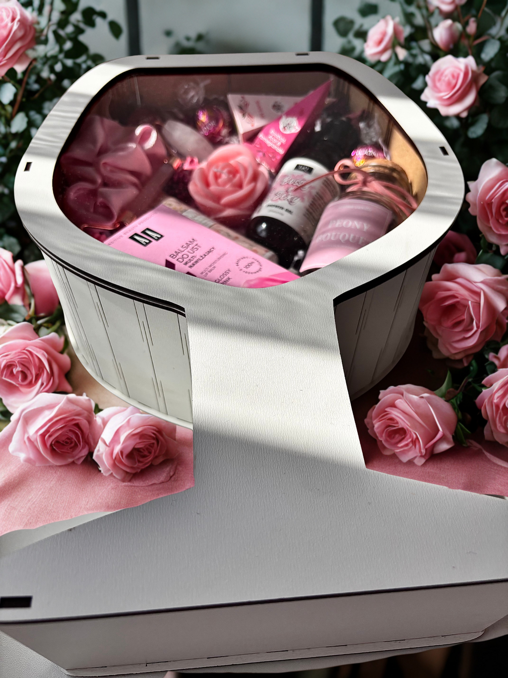 Drewniany box w kształcie kieliszka Bouquet