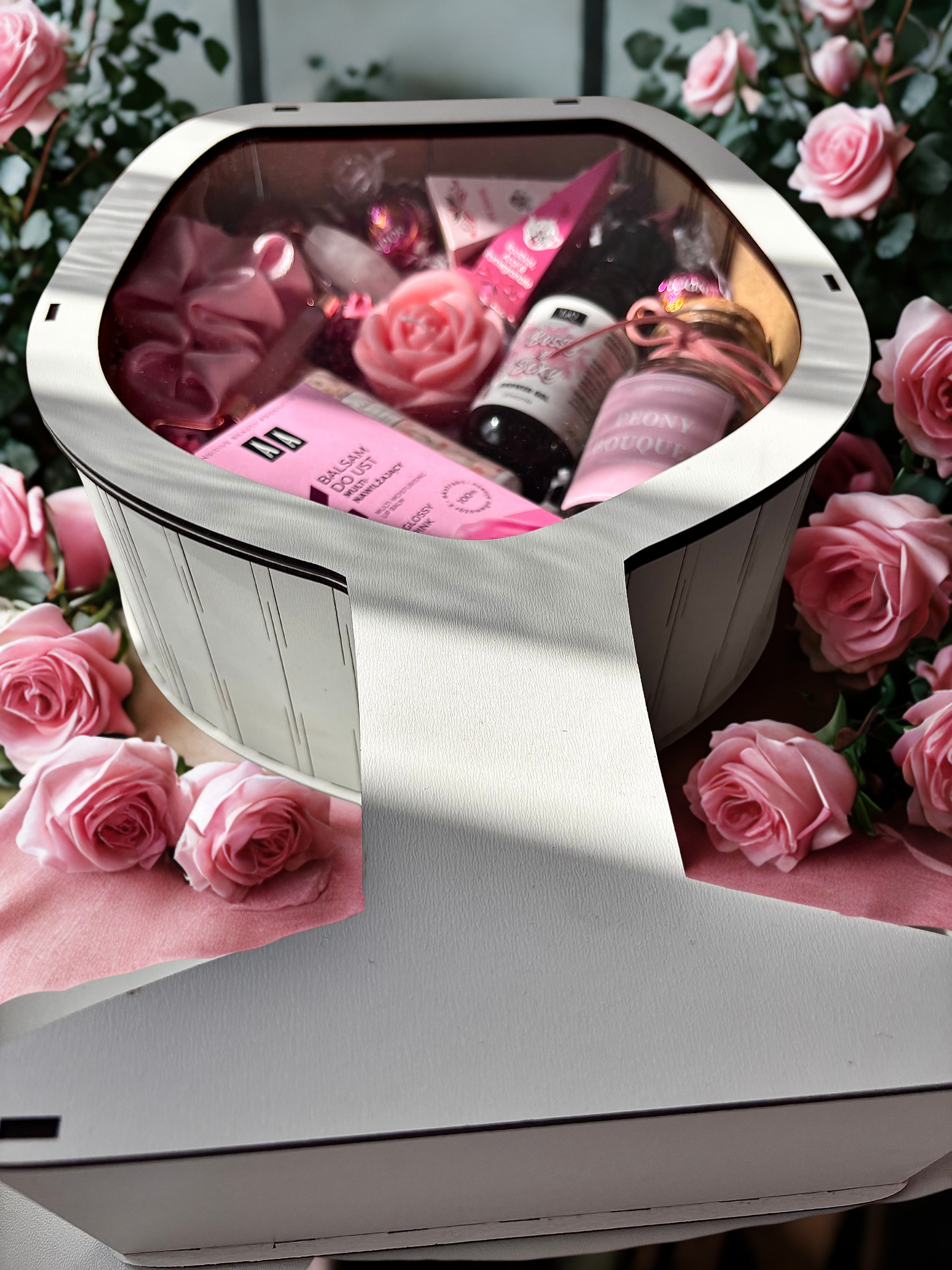 Drewniany box w kształcie kieliszka Bouquet