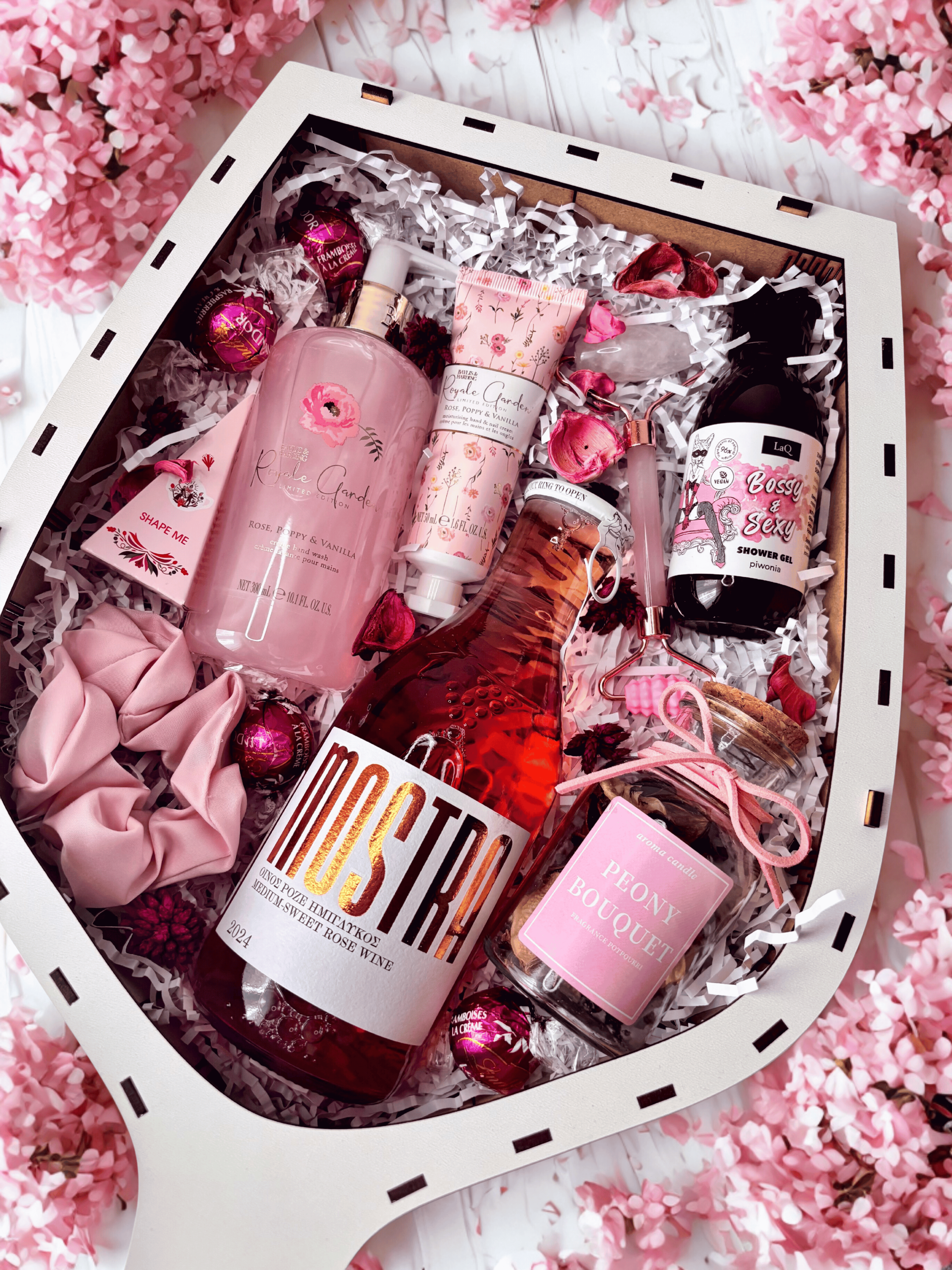 Drewniany box w kształcie kieliszka Nova