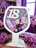 Drewniany box w kształcie kieliszka Purple