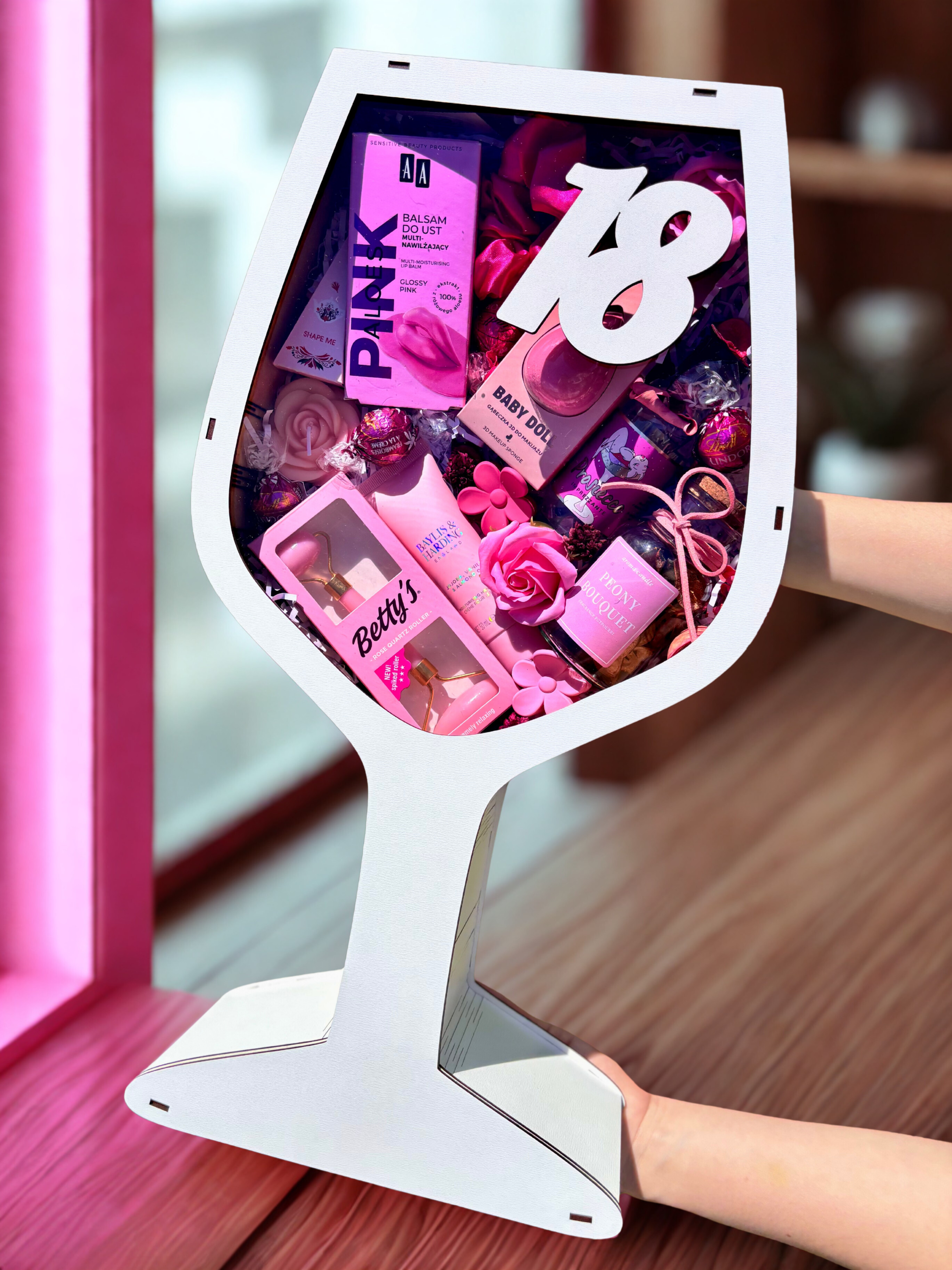 Drewniany box w kształcie kieliszka Dream