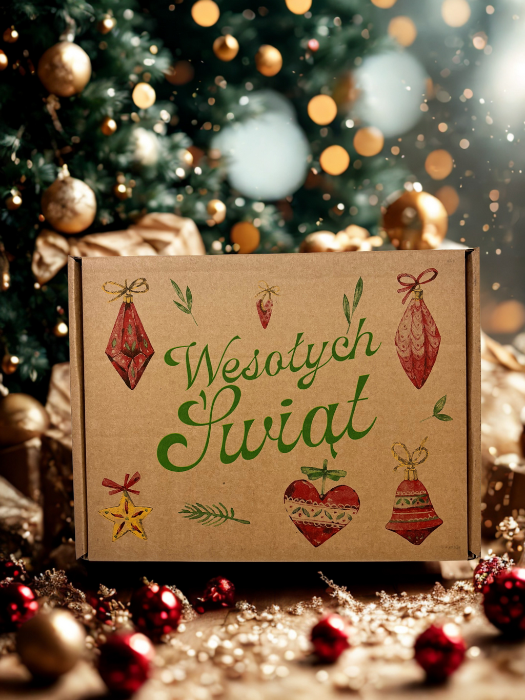 Świąteczny box prezentowy Green