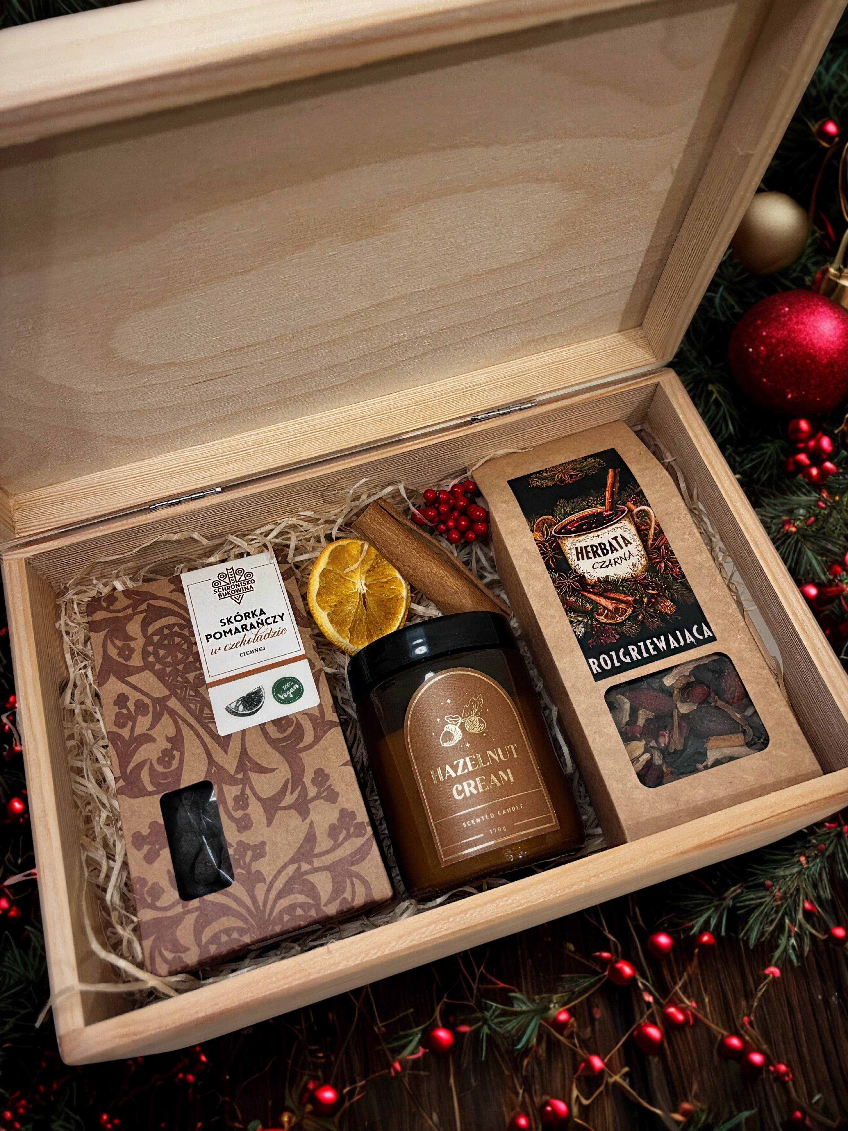 Świąteczna skrzynia Rustic